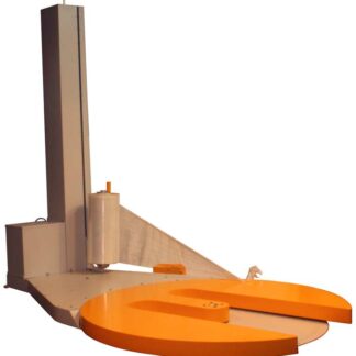 Owijarka do palet WS 0011N – widok z przodu ze stołem w kształcie litery U