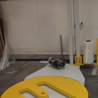 Owijarka do palet WS 0012 z talerzem z wycięciem pod wjazd wózka paletowego